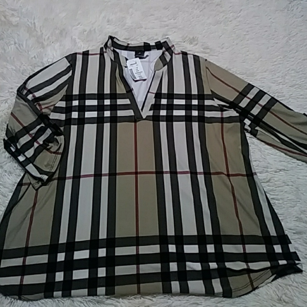 Plaid print shirt